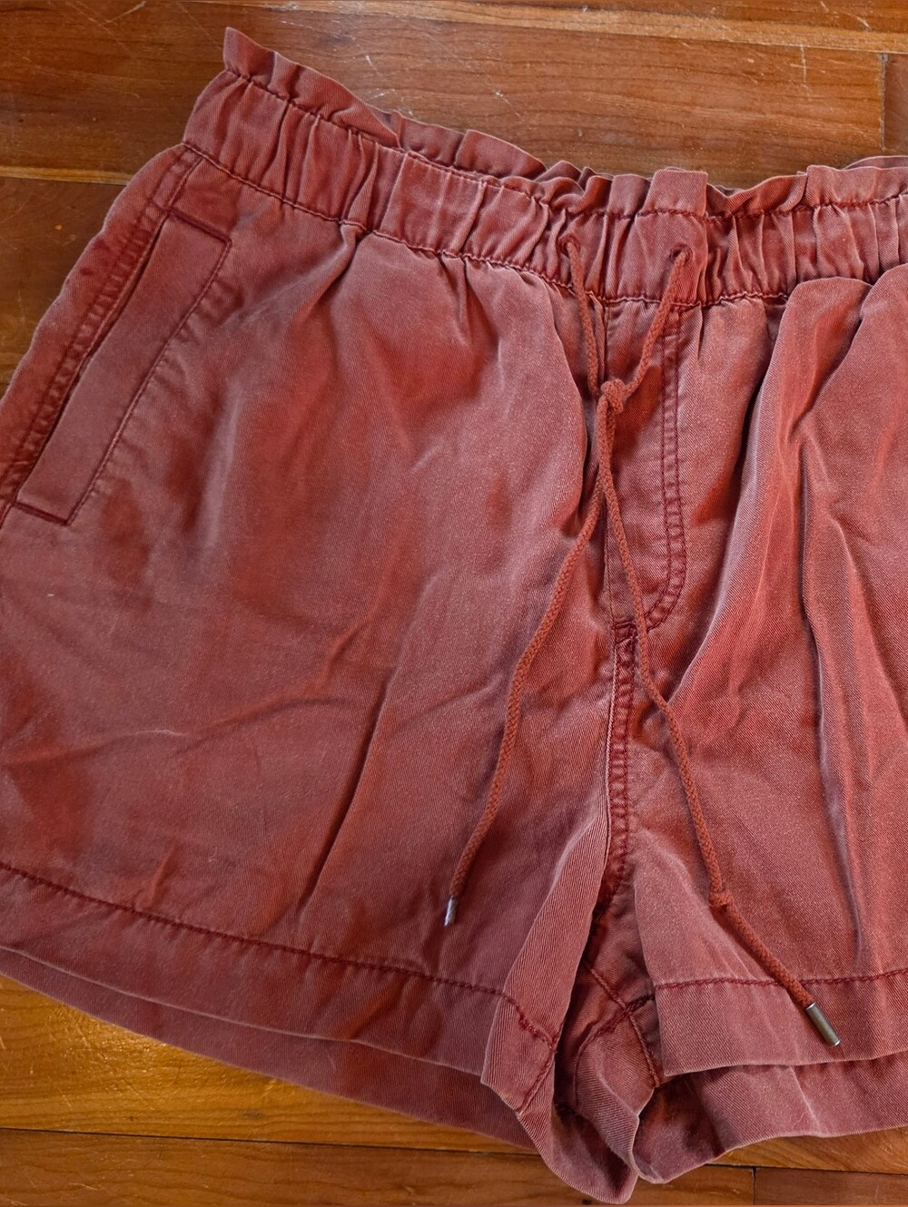 LOFT Women's Paperbag Waist Shorts - Burnt Terracotta